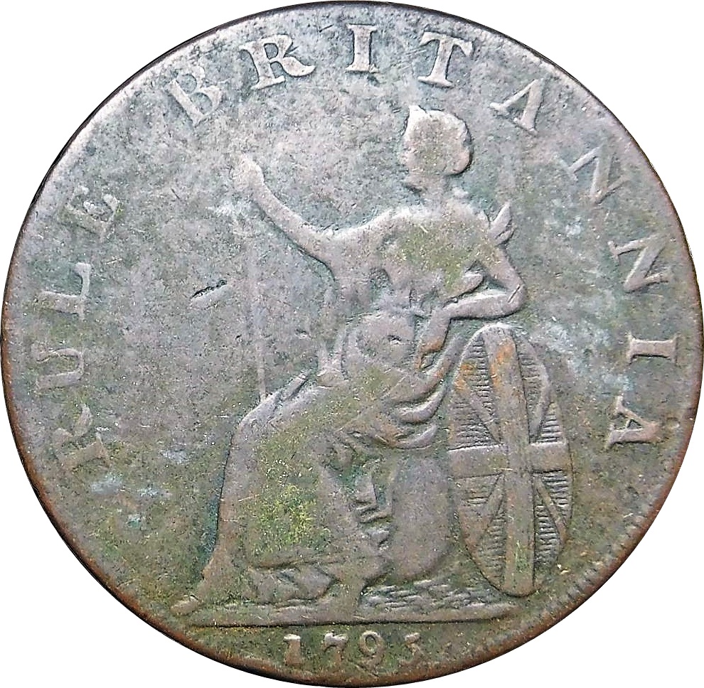 ½ Penny Hampshire - Portsmouth / John Howard reverse