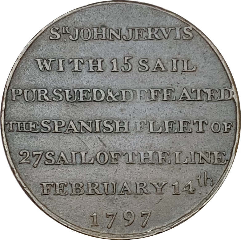 ½ Penny Hampshire - Portsmouth / Thomas Sharp reverse