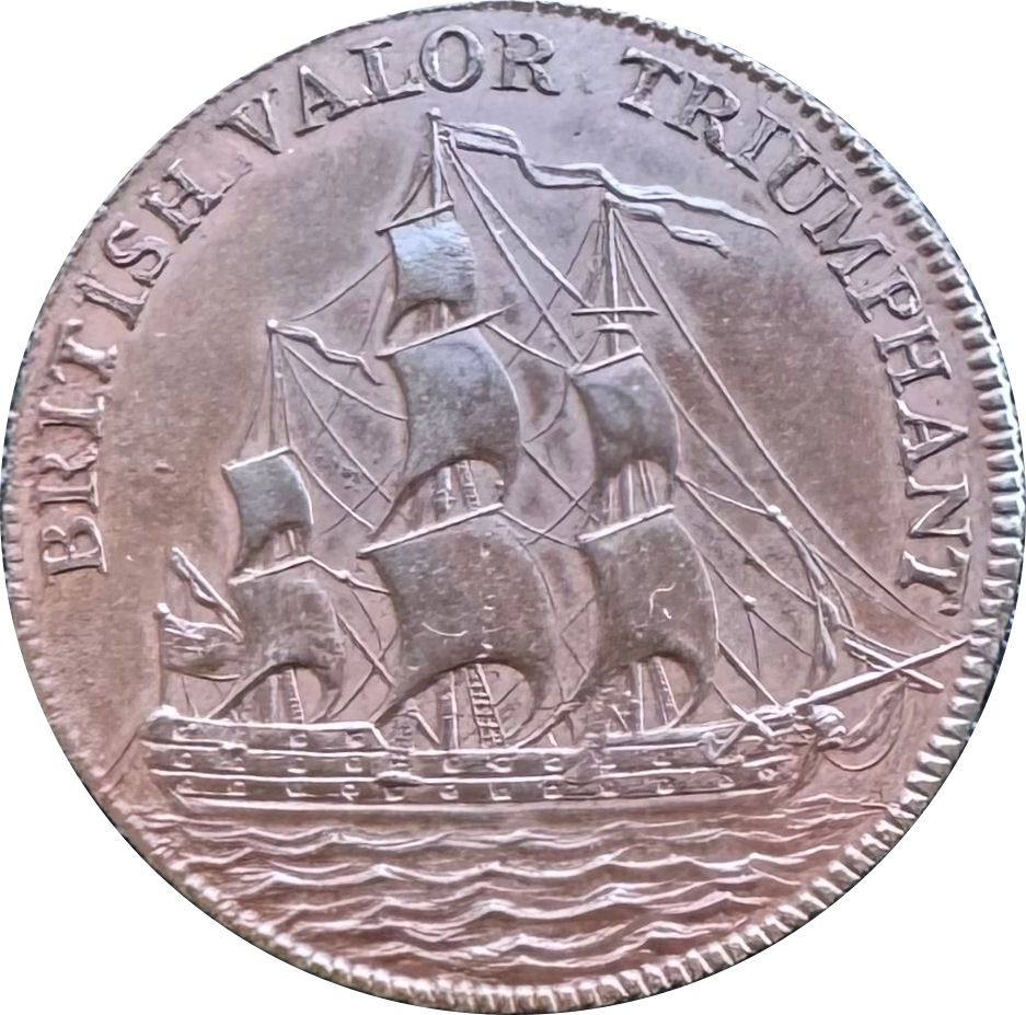 ½ Penny Hampshire - Portsmouth / Viscount Jervis reverse