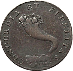 ½ Penny Inverness / MacKintosh, Inglis and Wilson's reverse