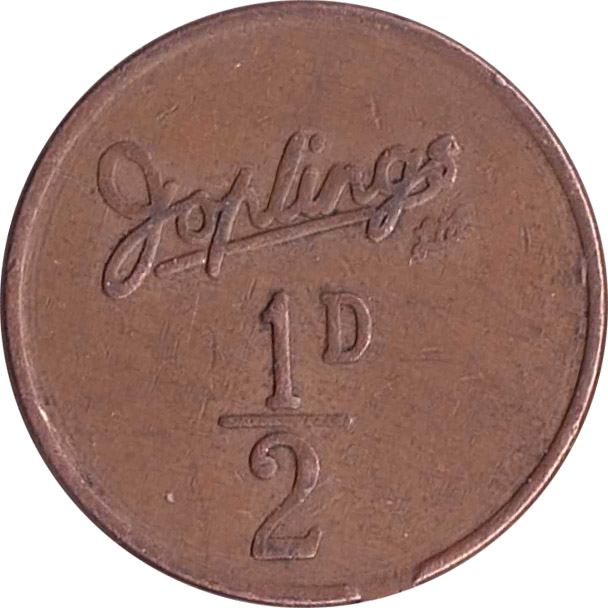 ½ Penny - Joplings Ltd. reverse