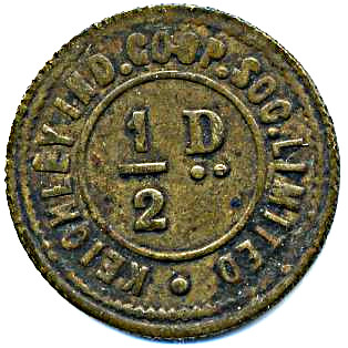 ½ Penny - Keighley Ind CSL Yorkshire obverse
