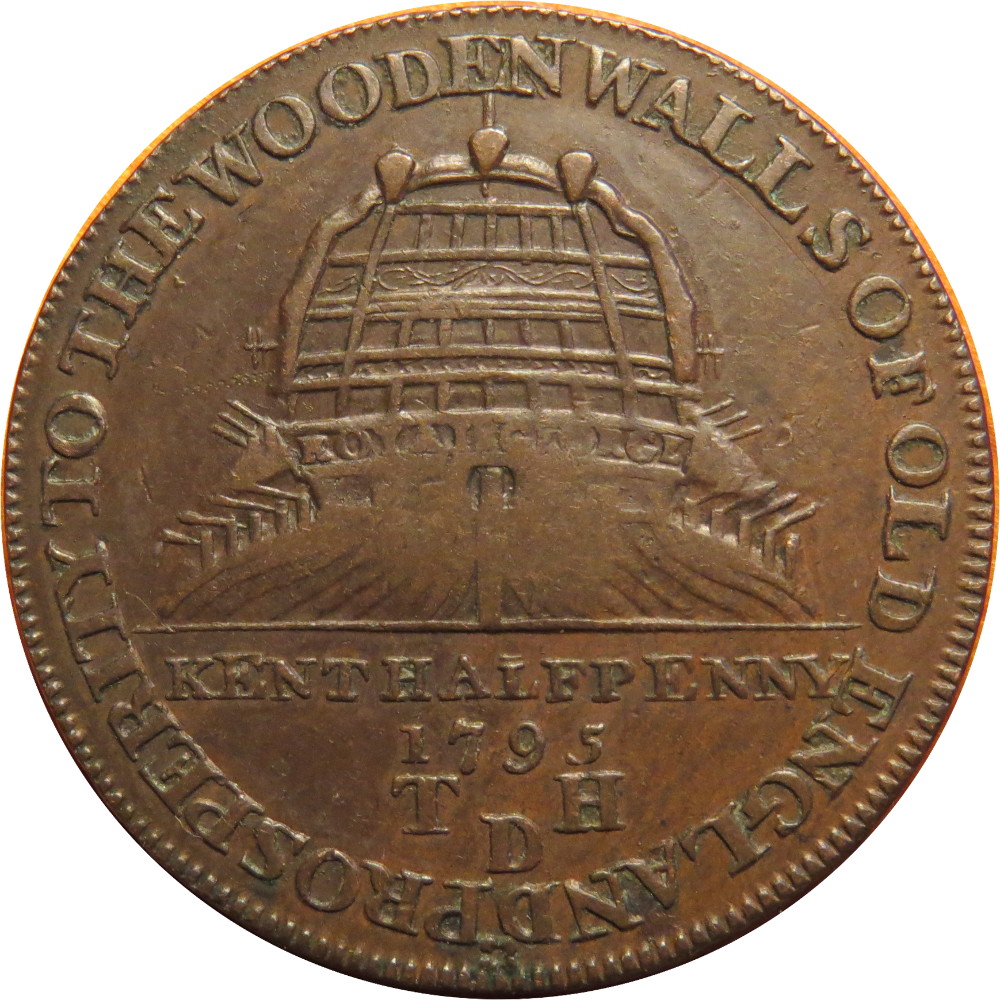 ½ Penny Kent - Deptford / T. Haycraft reverse