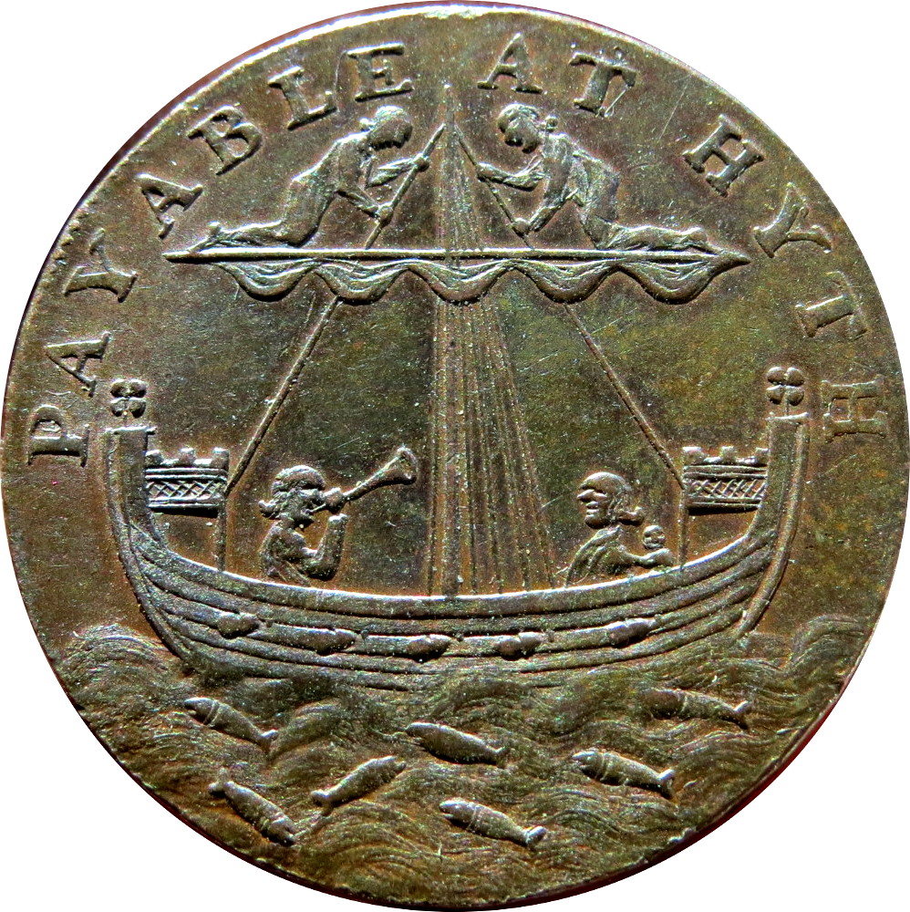 ½ Penny Kent - Hythe / R. Shipden reverse