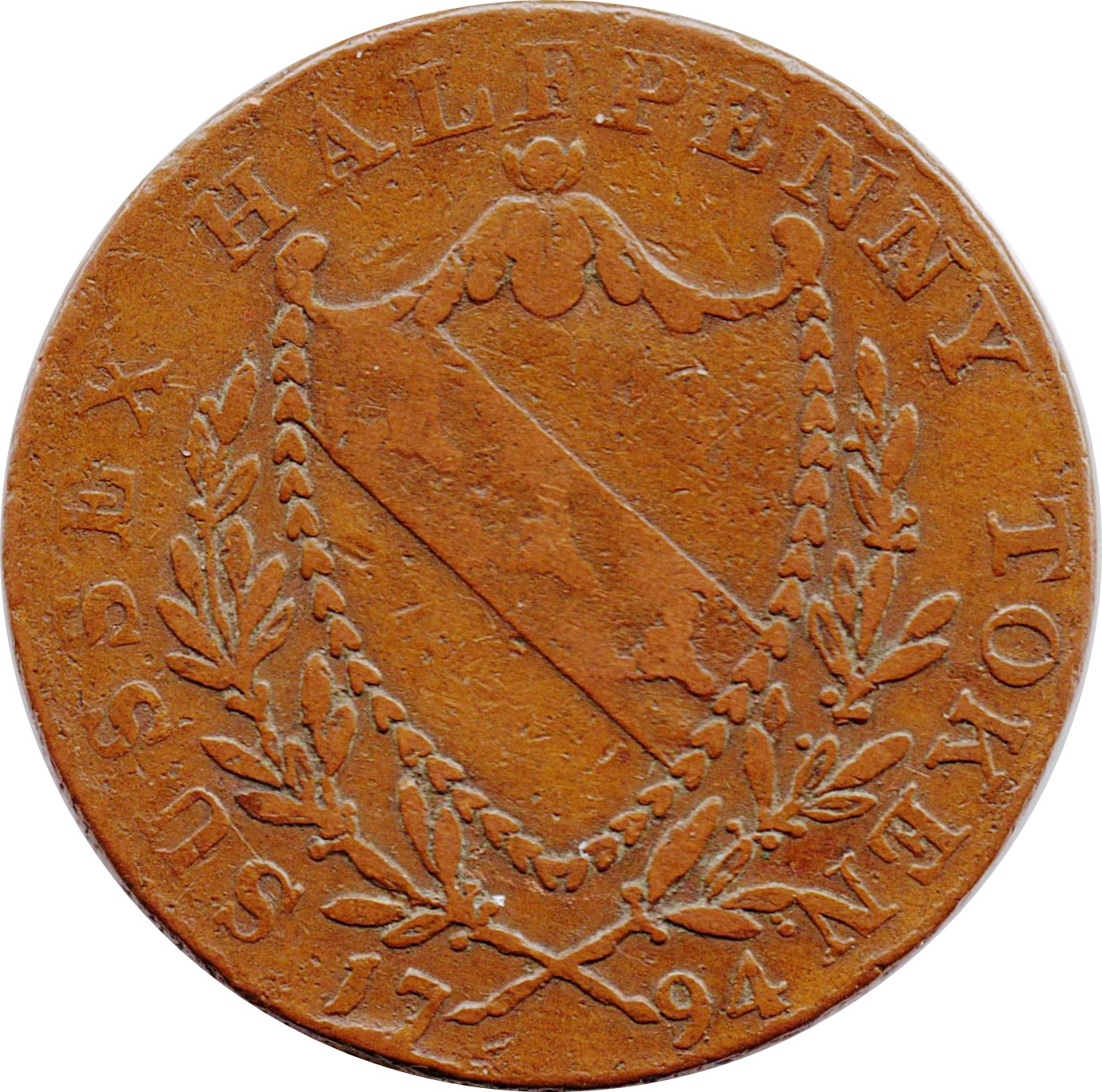 ½ Penny Kent - Lamberhurst / T. Foster reverse