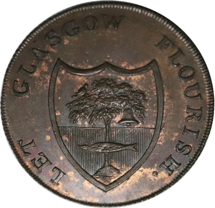 ½ Penny Lanarkshire - Glasgow / A. Molison obverse