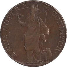 ½ Penny Lancashire - Lancaster / John of Gaunt reverse