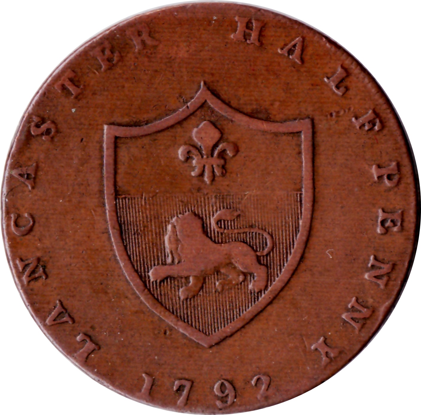 ½ Penny Lancashire - Lancaster / John of Gaunt reverse