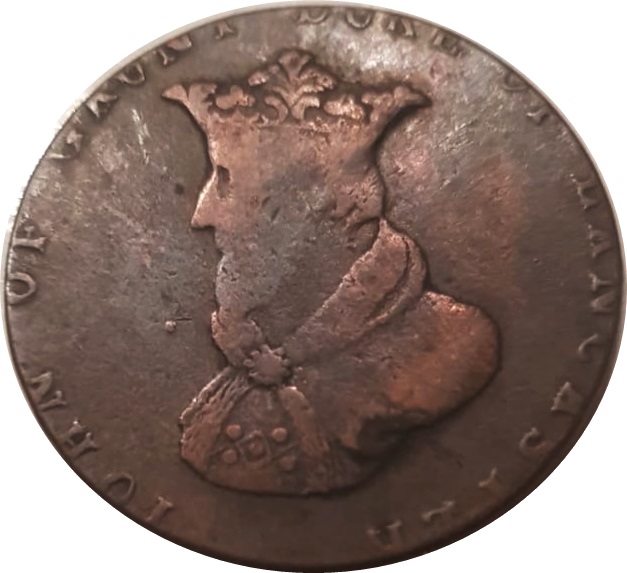 ½ Penny Lancashire - Lancaster / John of Gaunt obverse