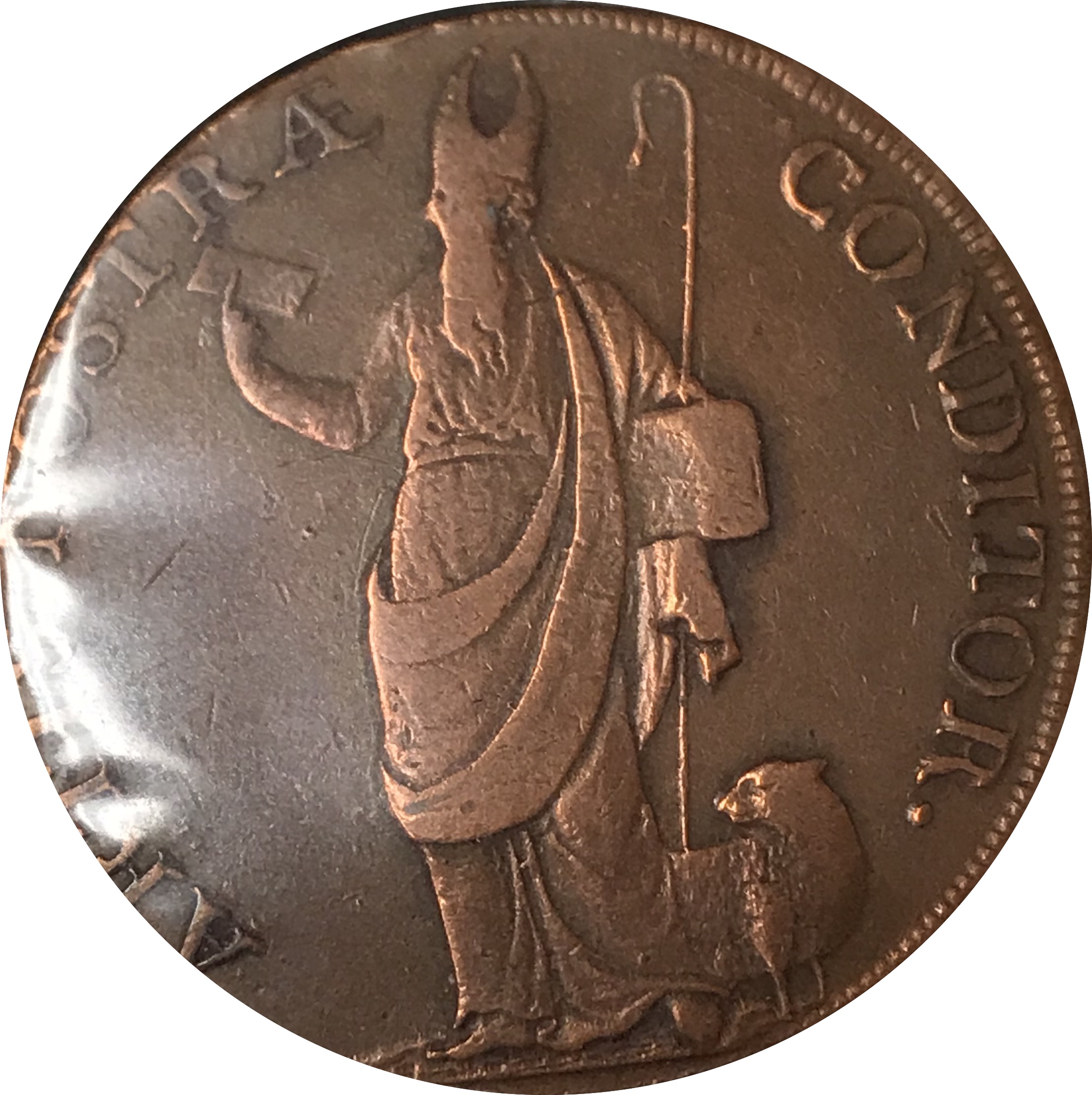 ½ Penny Lancashire - Liverpool / Bishop Blaize reverse