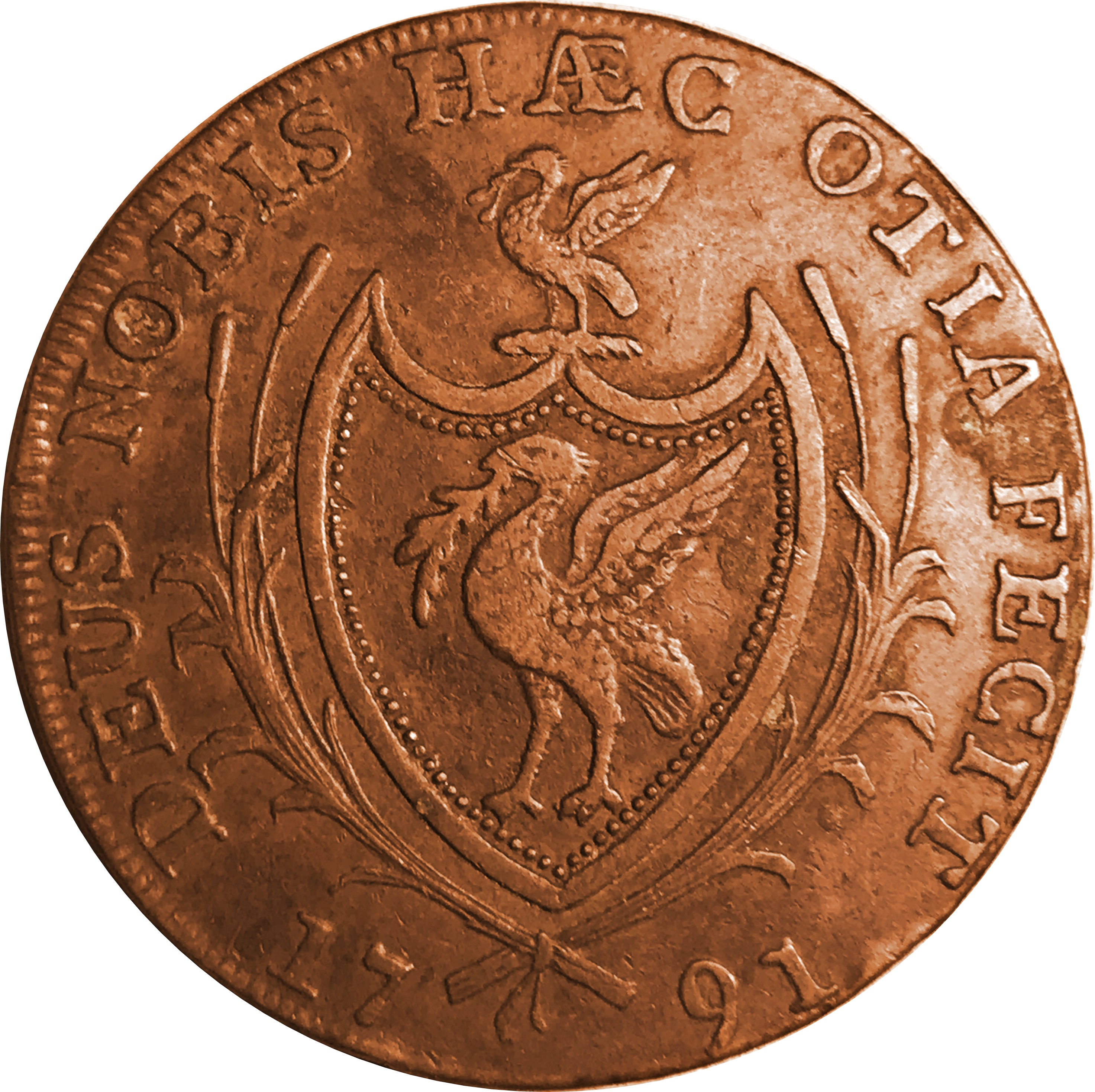 ½ Penny Lancashire - Liverpool / Sailing Ship reverse