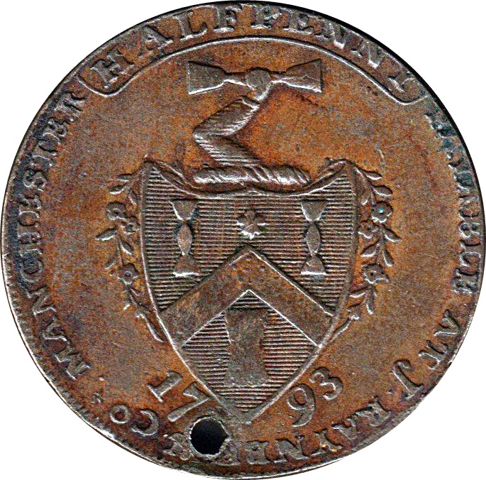 ½ Penny Lancashire - Manchester / Frederick Duke of York reverse