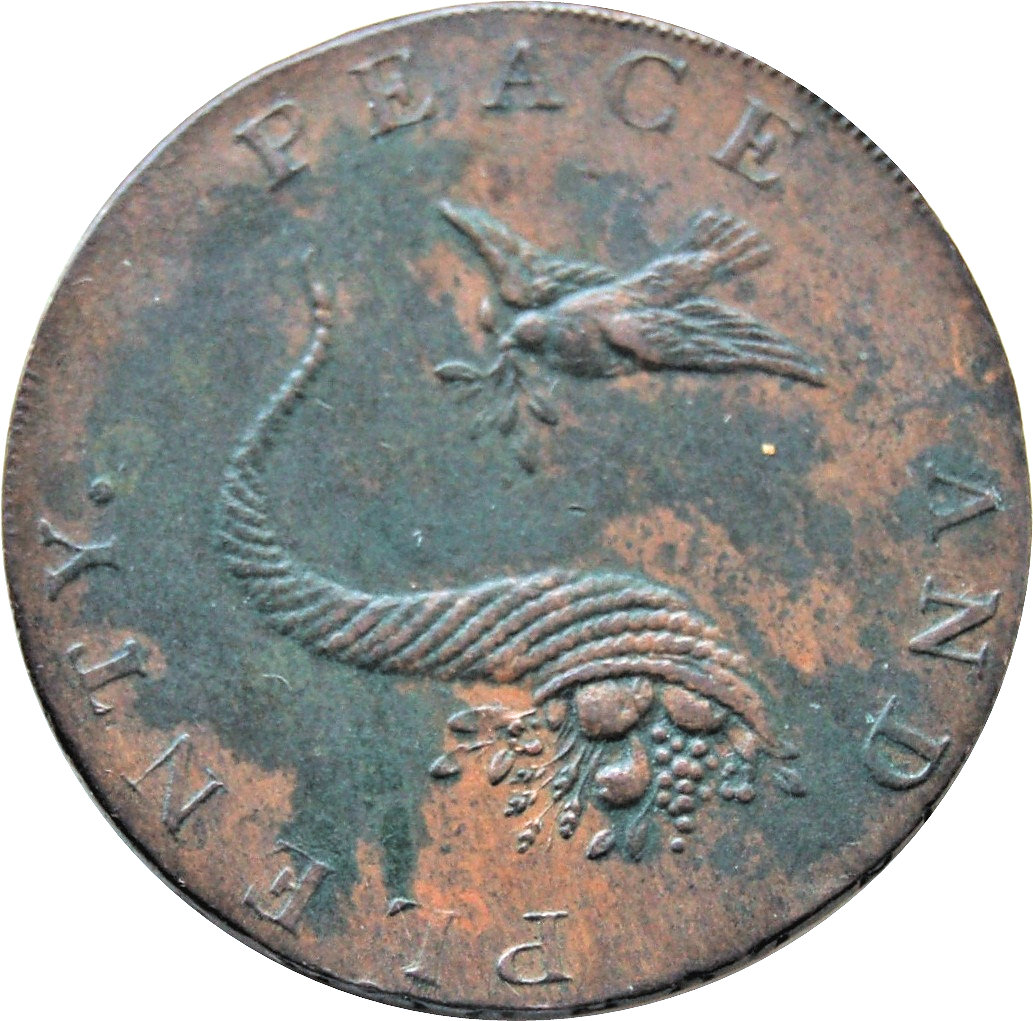 ½ Penny Lancashire - Rochdale / Weaver and Dove reverse