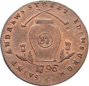 ½ Penny Lothian - Edinburgh / Campbell's reverse