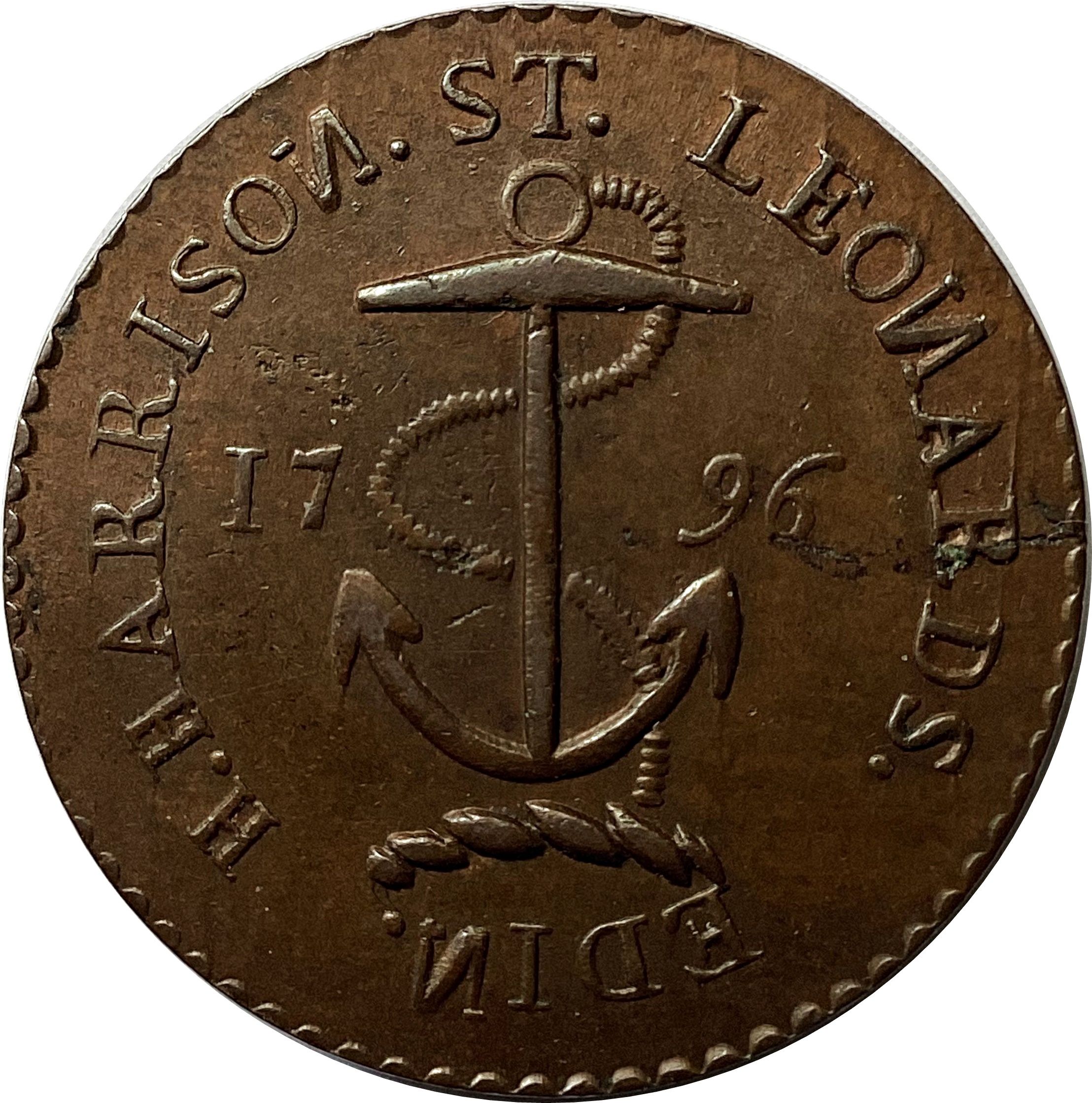 ½ Penny Lothian - Edinburgh / Harrison's reverse