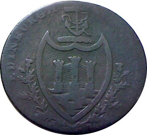 ½ Penny Lothian - Edinburgh / St Andrew reverse