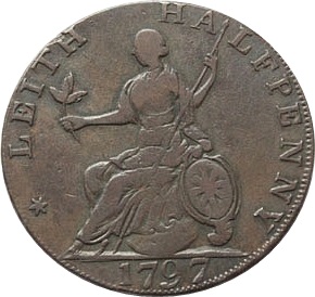 ½ Penny Lothian - Leith reverse