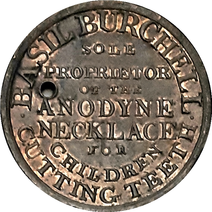½ Penny Middlesex - Basil Burchell reverse