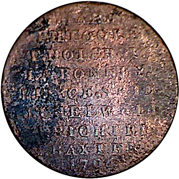½ Penny Middlesex - Erskine and Gibbs reverse