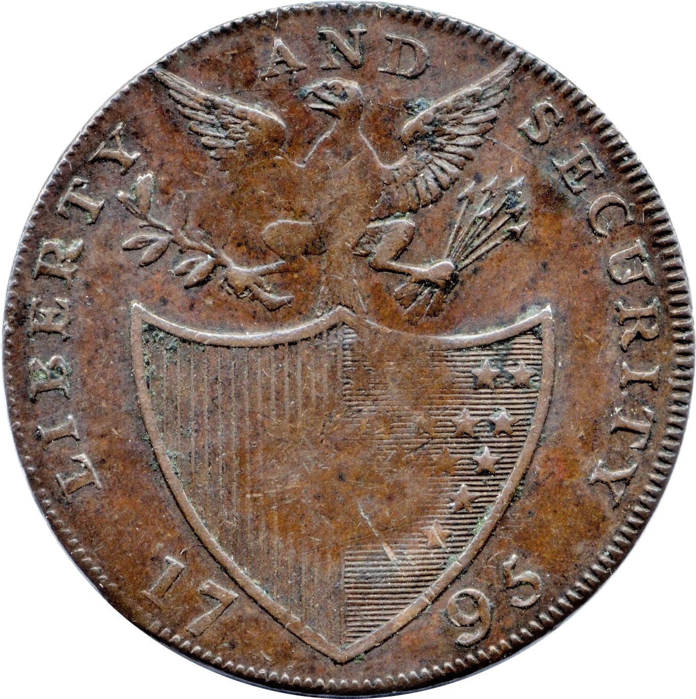 ½ Penny Middlesex - George Washington reverse
