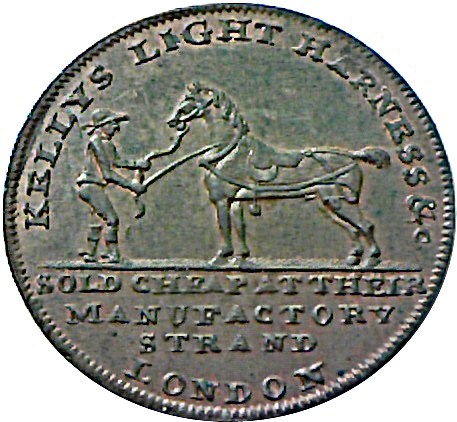 ½ Penny Middlesex - Kelly's Saddlery obverse