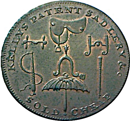 ½ Penny Middlesex - Kelly's Saddlery reverse