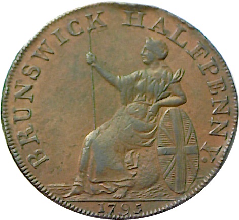 ½ Penny Middlesex - Kilvington reverse