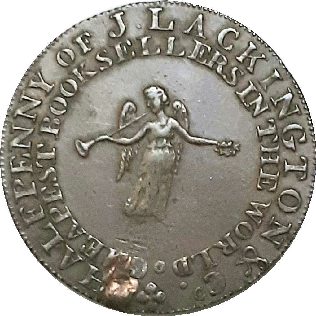 ½ Penny Middlesex - Lackington's reverse