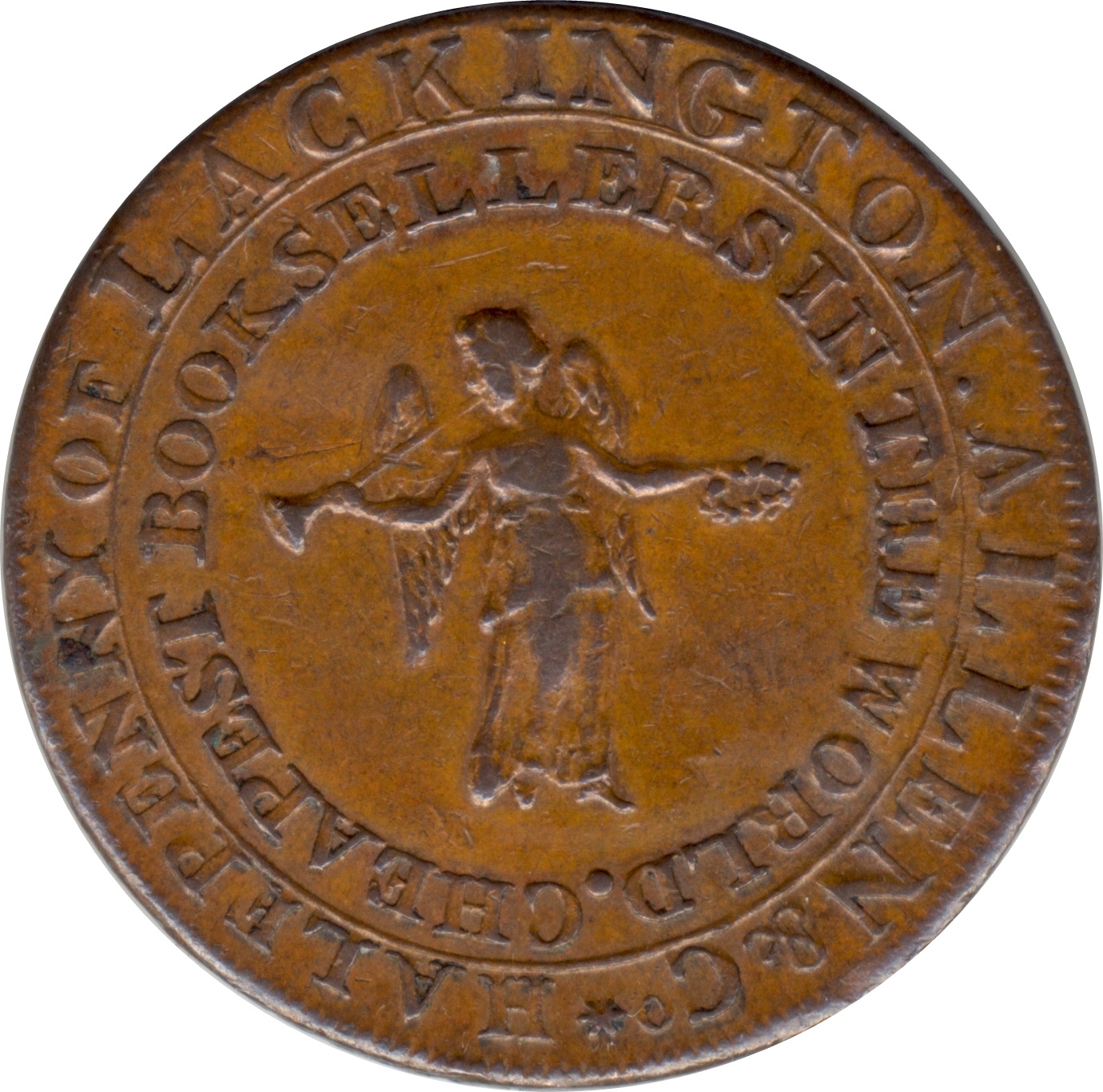 ½ Penny Middlesex - Lackington’s reverse