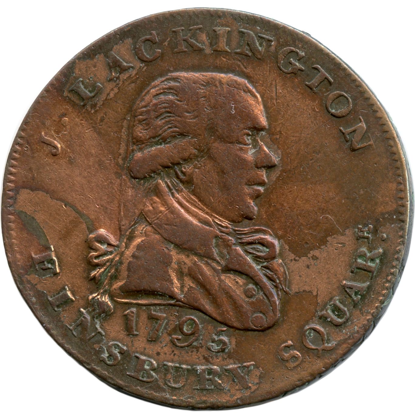 ½ Penny Middlesex - Lackington’s obverse