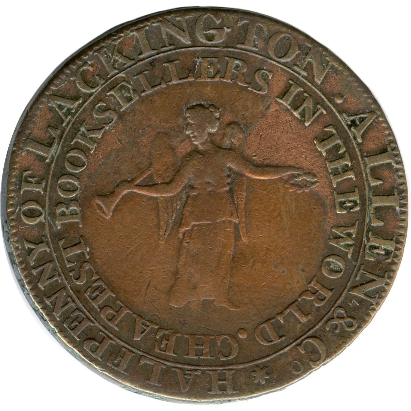 ½ Penny Middlesex - Lackington’s reverse
