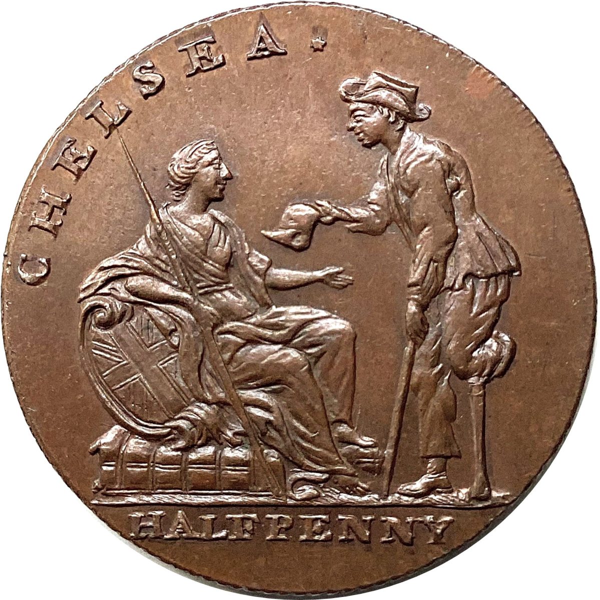 ½ Penny Middlesex - London / Chelsea obverse