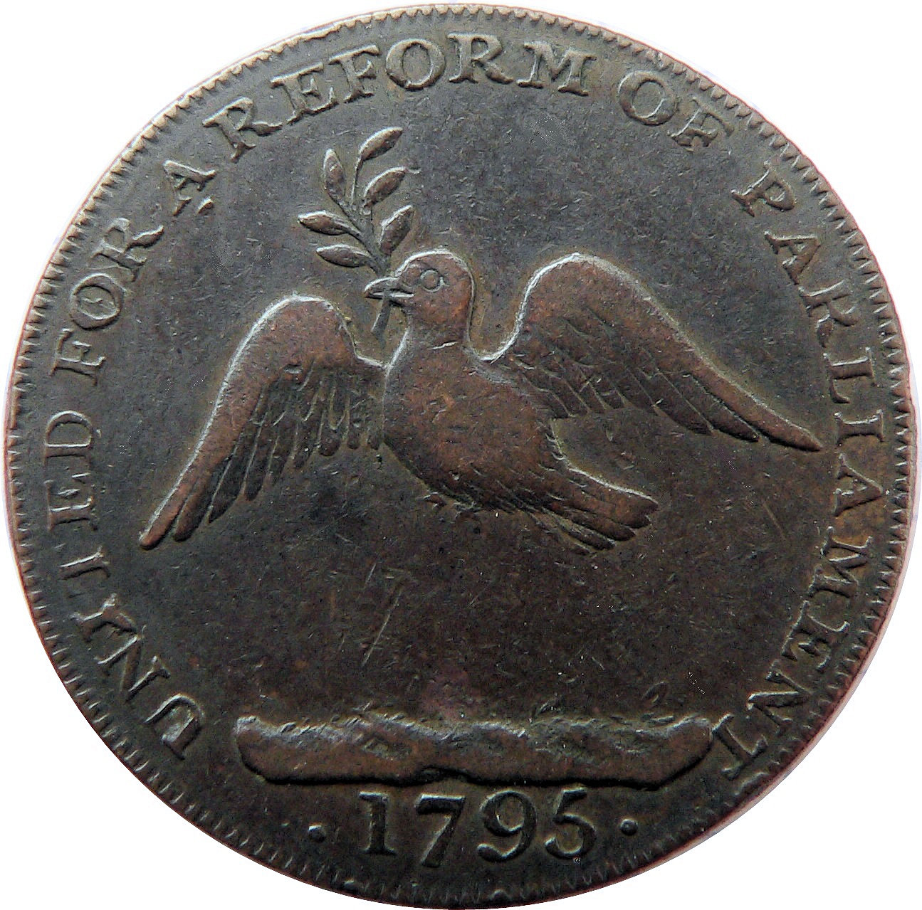 ½ Penny Middlesex - London / Corresponding Society reverse