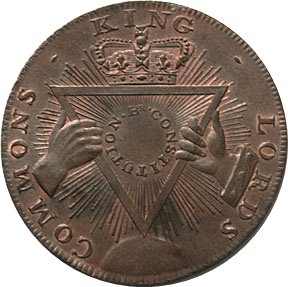 ½ Penny Middlesex - London / Davidson’s reverse