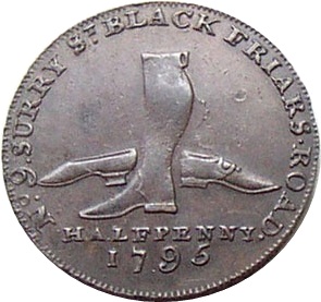 ½ Penny Middlesex - London / Guest’s reverse