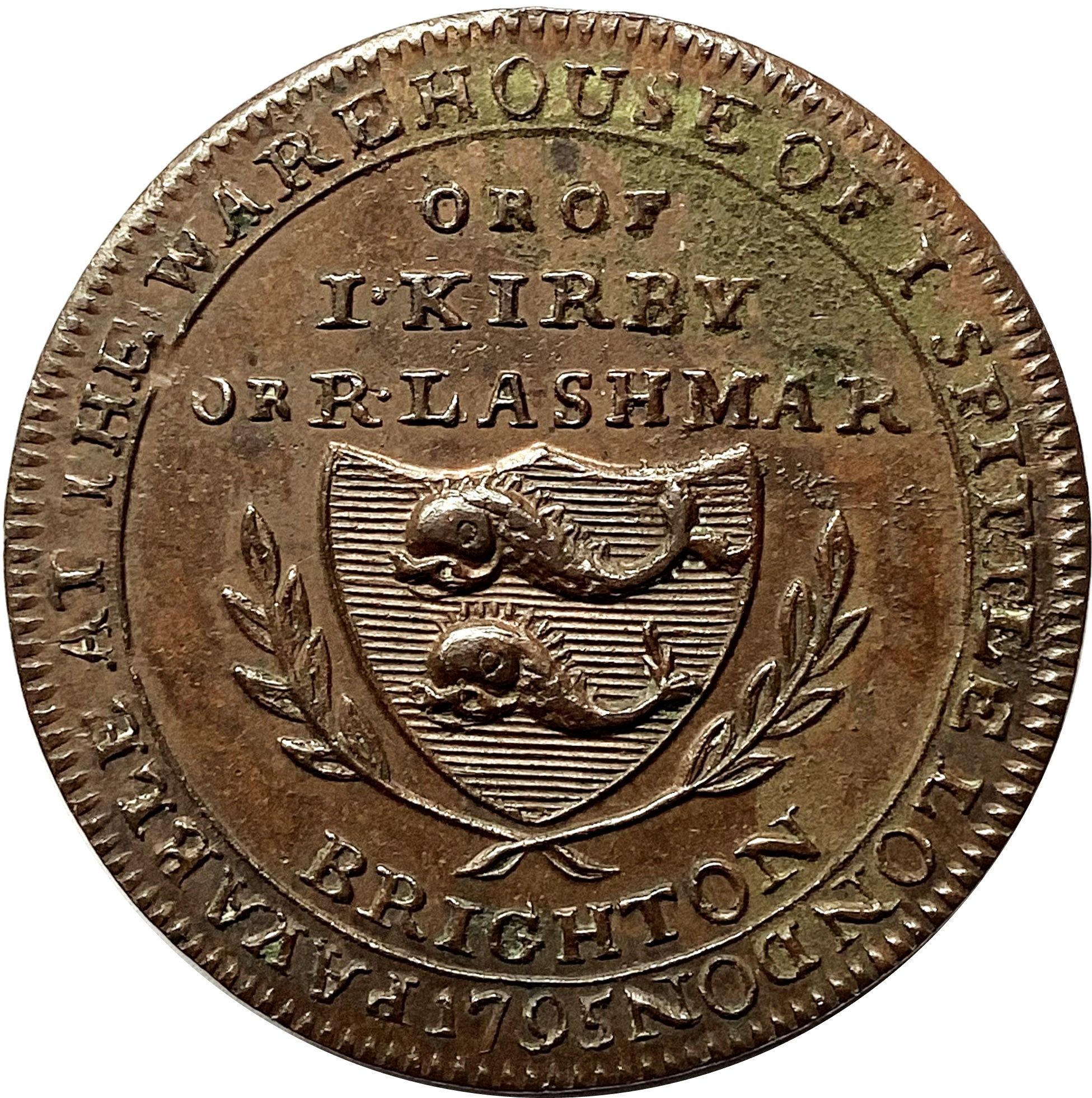 ½ Penny Middlesex - London / Spittle’s reverse