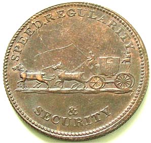 ½ Penny Middlesex - London / W. Waterhouse reverse