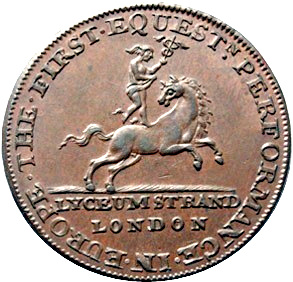 ½ Penny Middlesex - Lyceum obverse