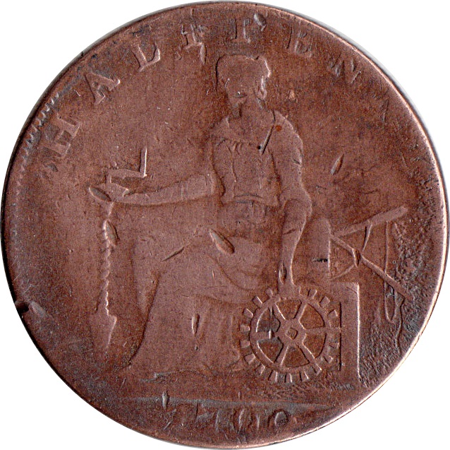 ½ Penny Middlesex - National Series / Duke of York reverse