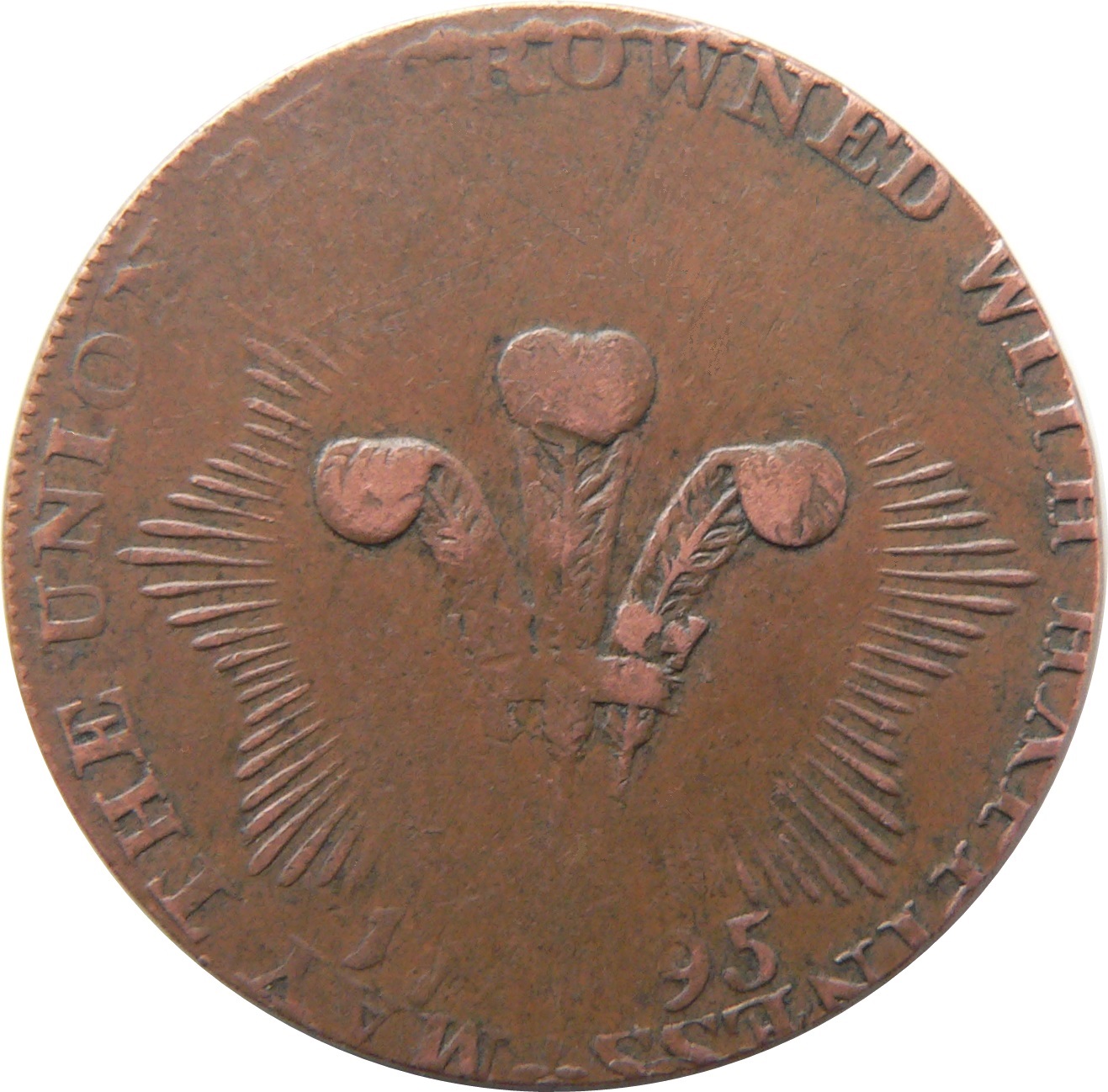 ½ Penny Middlesex - National Series / Princess of Wales reverse