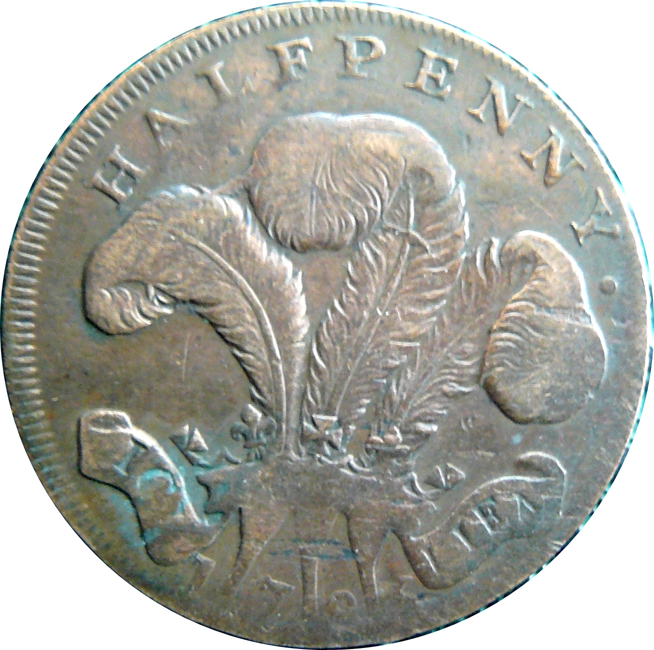 ½ Penny Middlesex - National Series / Princess of Wales reverse