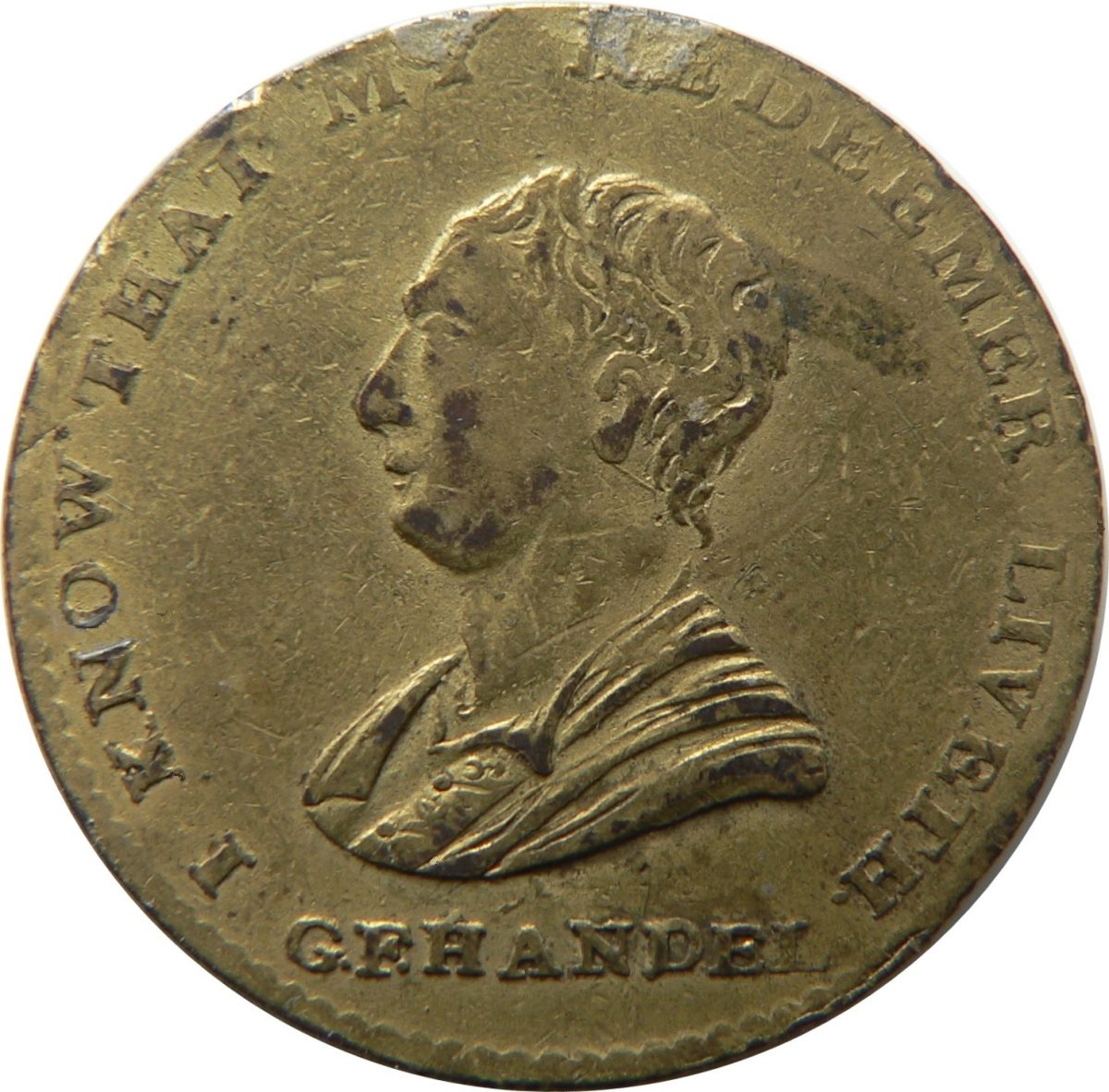 ½ Penny Middlesex - Political and Social series / Handel obverse