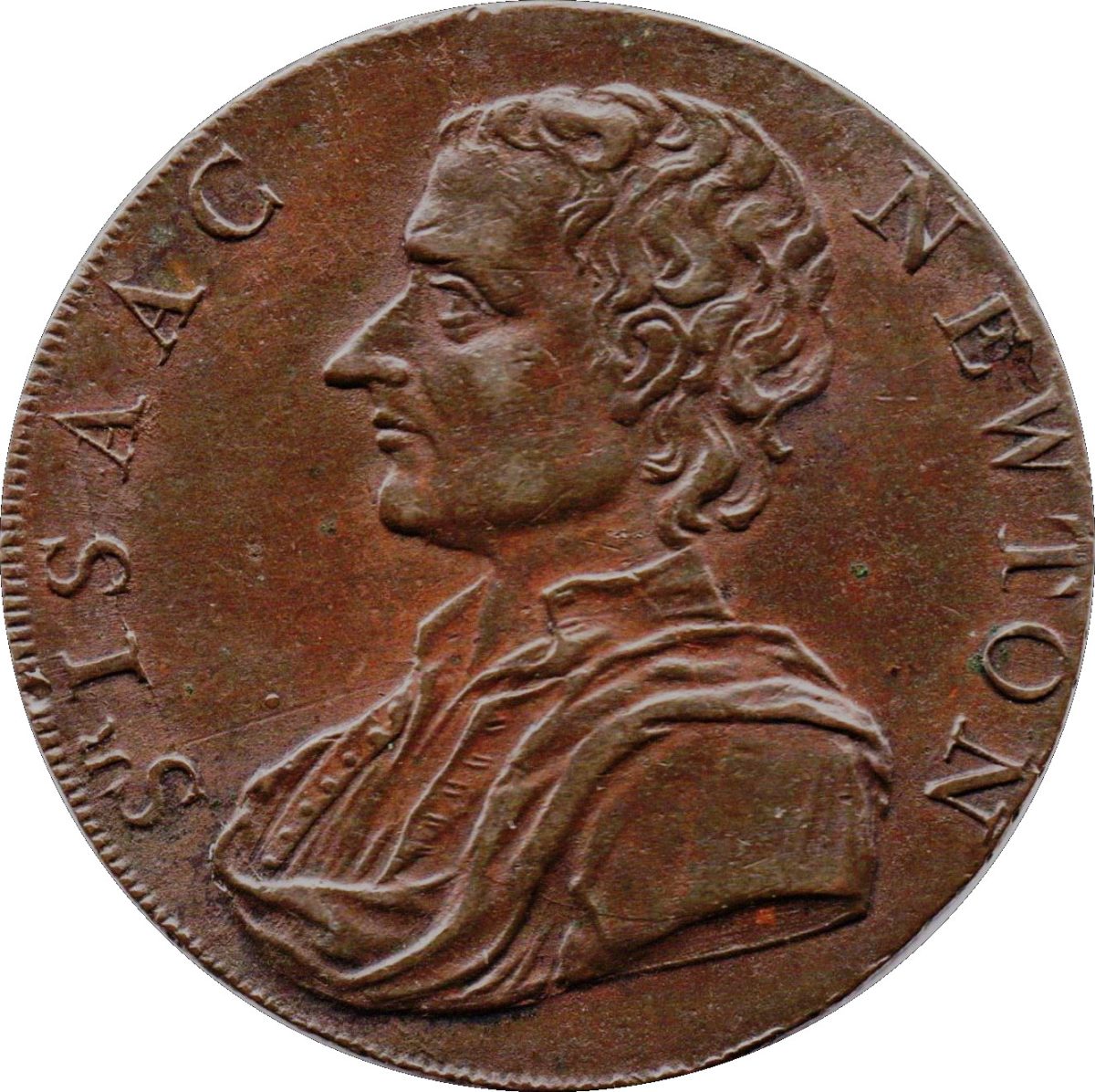½ Penny Middlesex - Political and Social Series / Newton obverse