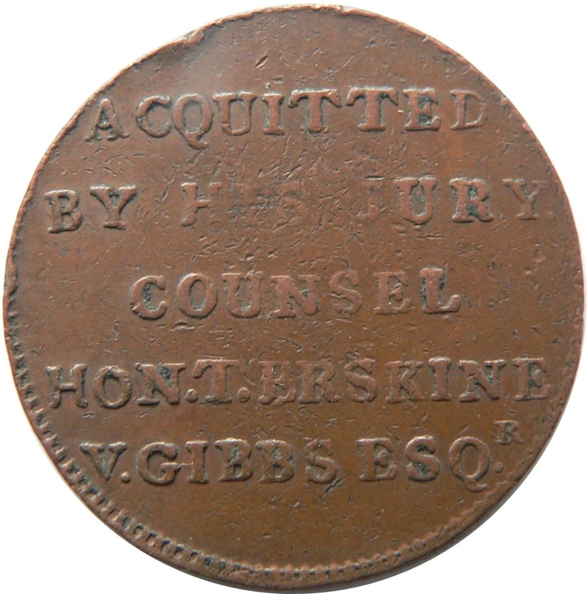 ½ Penny Middlesex - Political and Social series / Tooke reverse