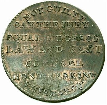 ½ Penny Middlesex - Political and Social series / Tooke reverse