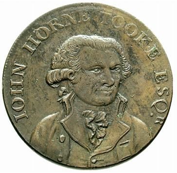 ½ Penny Middlesex - Political and Social series / Tooke obverse