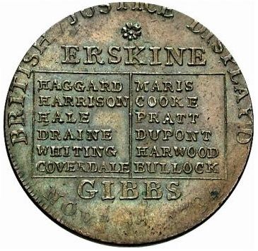 ½ Penny Middlesex - Political and Social series / Tooke