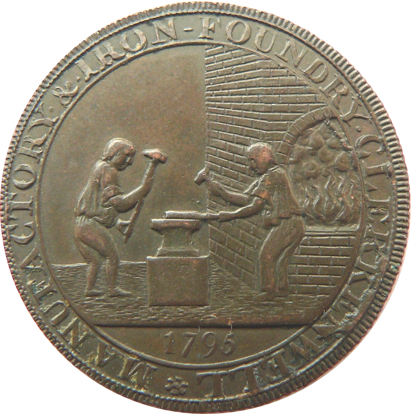 ½ Penny Middlesex - Skidmore reverse