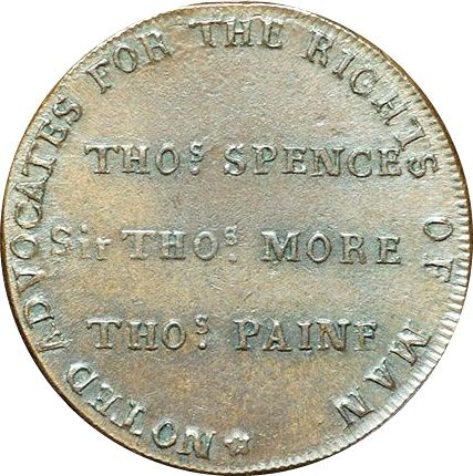 ½ Penny Middlesex - Spence's / Pig reverse