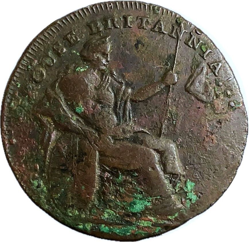 ½ Penny Middlesex - Spence's / Tree of Liberty & Rouge Britannia! reverse